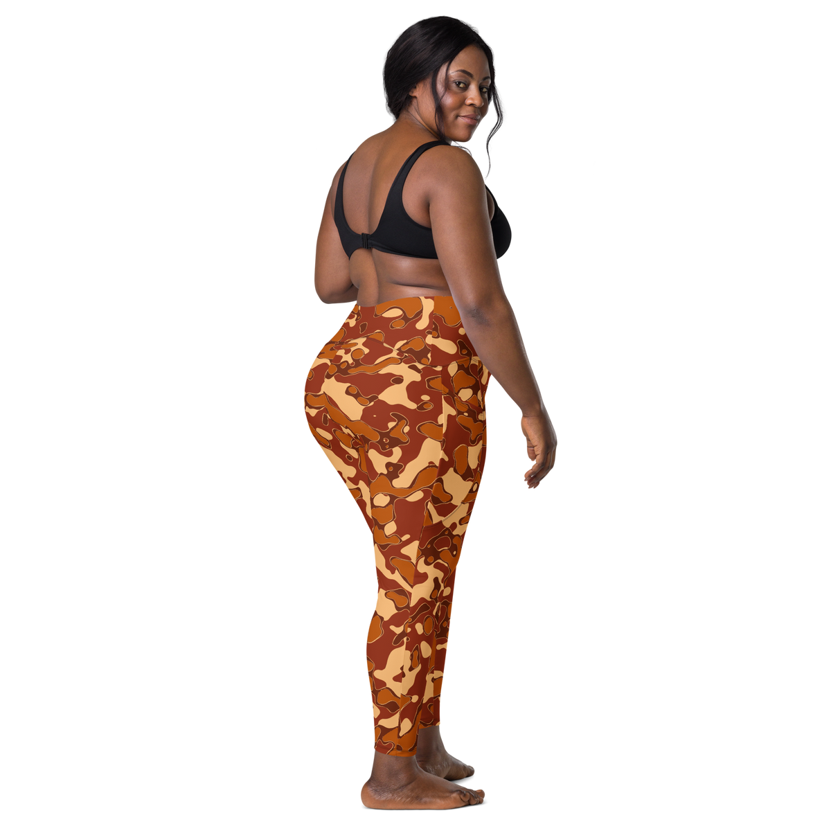 Copse Fall 4 high-waisted pocket leggings, larger-model back view.