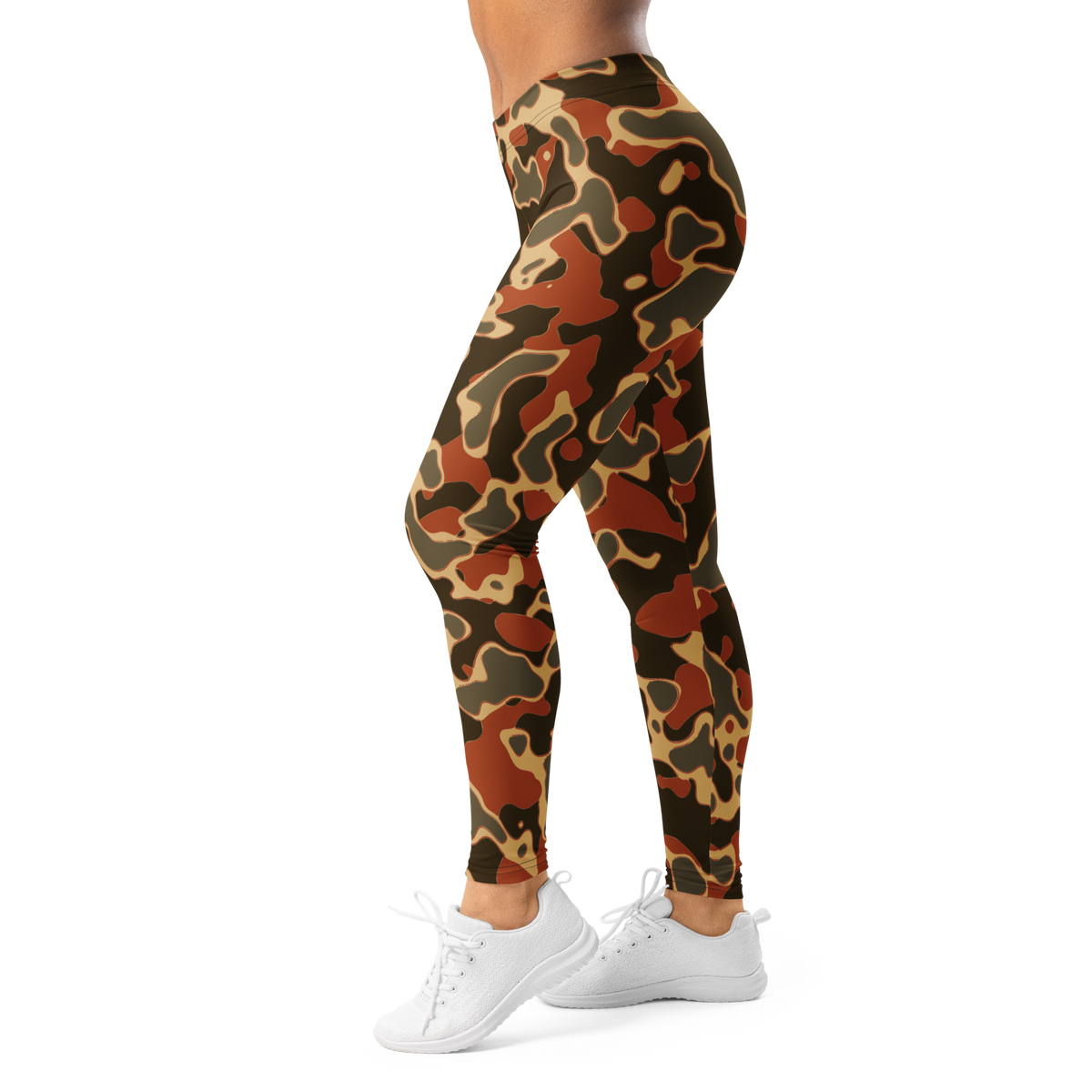 Copse Fall mid-rise comfort leggings, left-side view.
