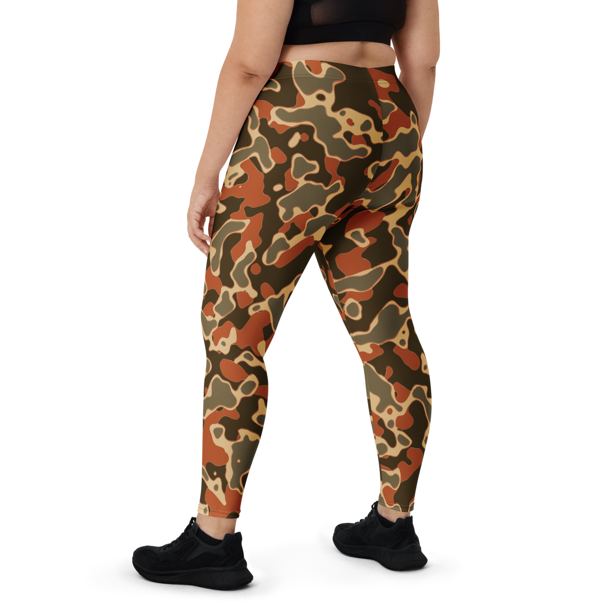 Copse Fall mid-rise comfort leggings, oversize-fit back view.