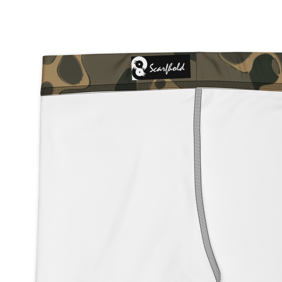Copse Woodland mid-rise comfort leggings, fabric and construction details.