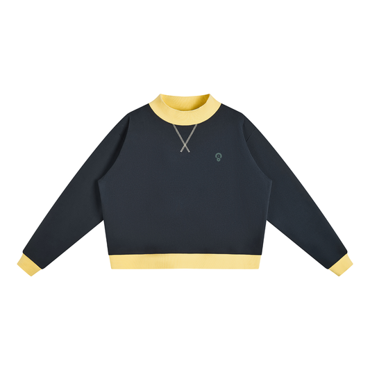 Women’s Fleece Mock-Neck Crew Sweatshirt