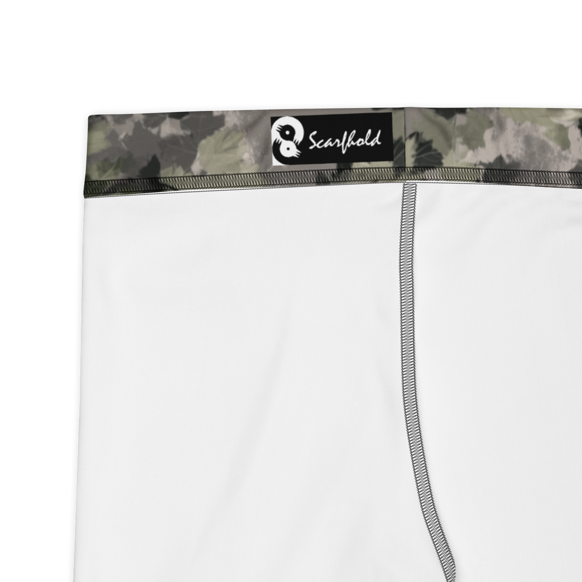 Detrita Urban camouflage mid-rise comfort leggings, fabric and construction details.