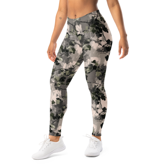 Detrita · Urban mid-rise everyday leggings, left-front view.