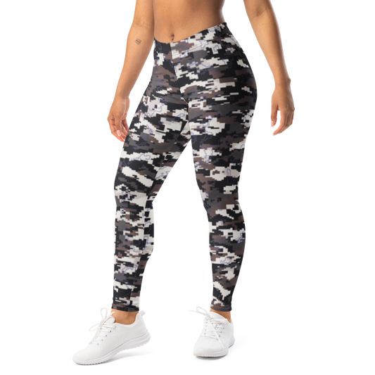 Digita — Contour Static · Very Peri mid-rise everyday leggings, left-front view.