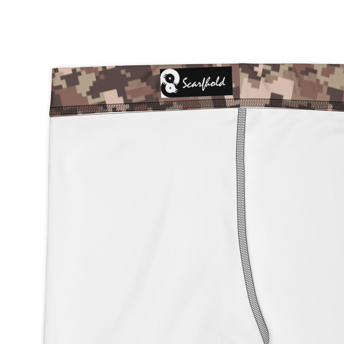 Digita Relaxed Elegance camouflage mid-rise comfort leggings, fabric and construction details.