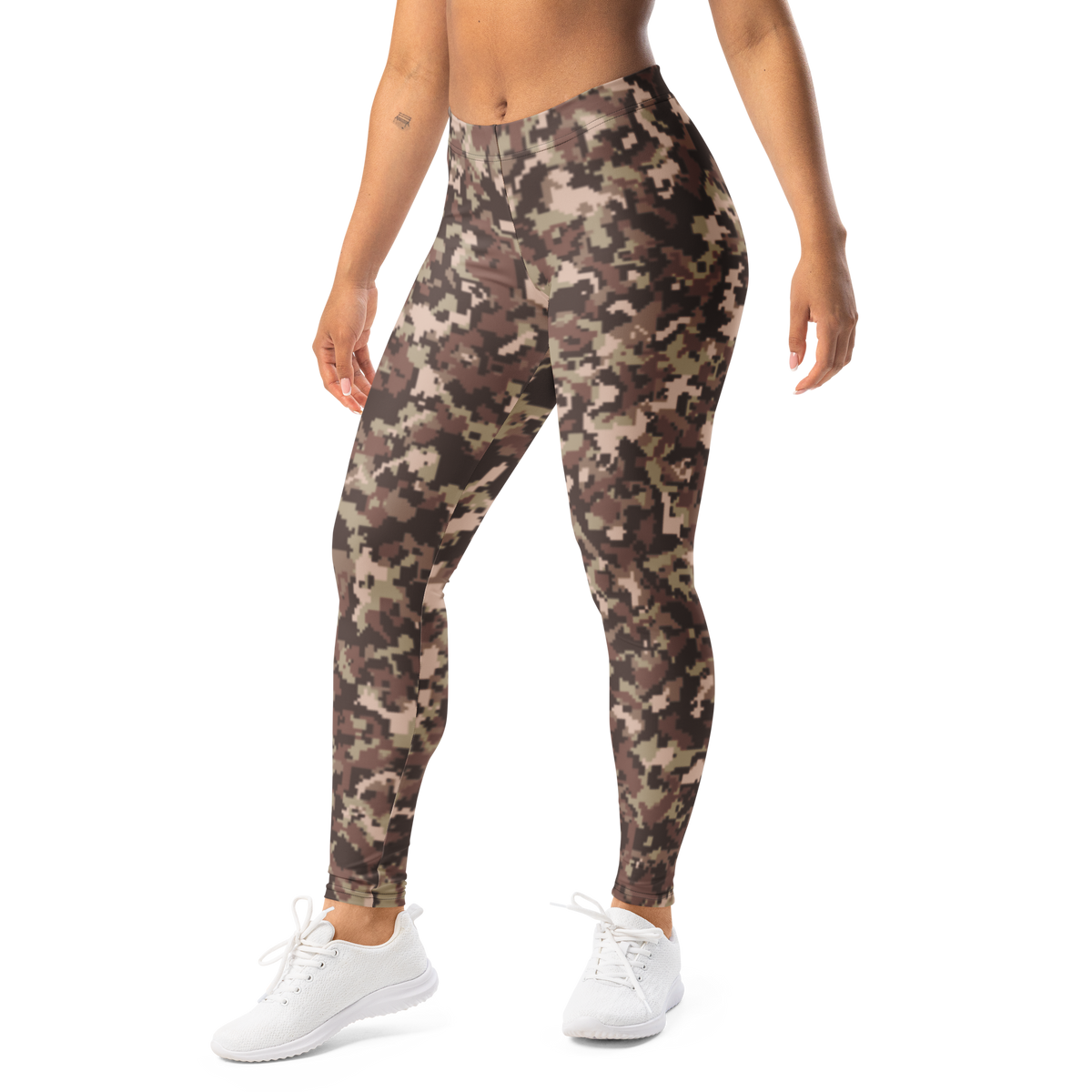 Digita · Relaxed Elegance mid-rise everyday leggings, left-front view.