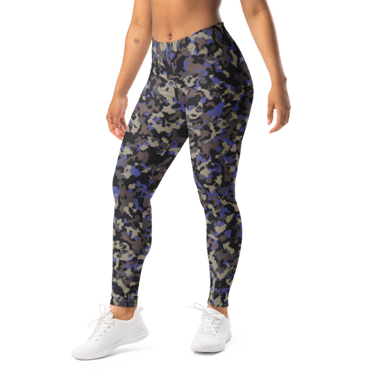 Digita · Very Peri · 1 mid-rise everyday leggings, left-front view.