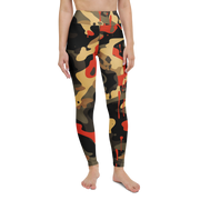 Dripp · Scarfhold Palette high-waisted yoga leggings, straight front view, barefoot.
