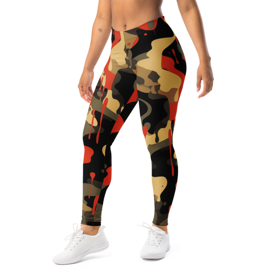 Dripp · Scarfhold Palette mid-rise everyday leggings, left-front view.
