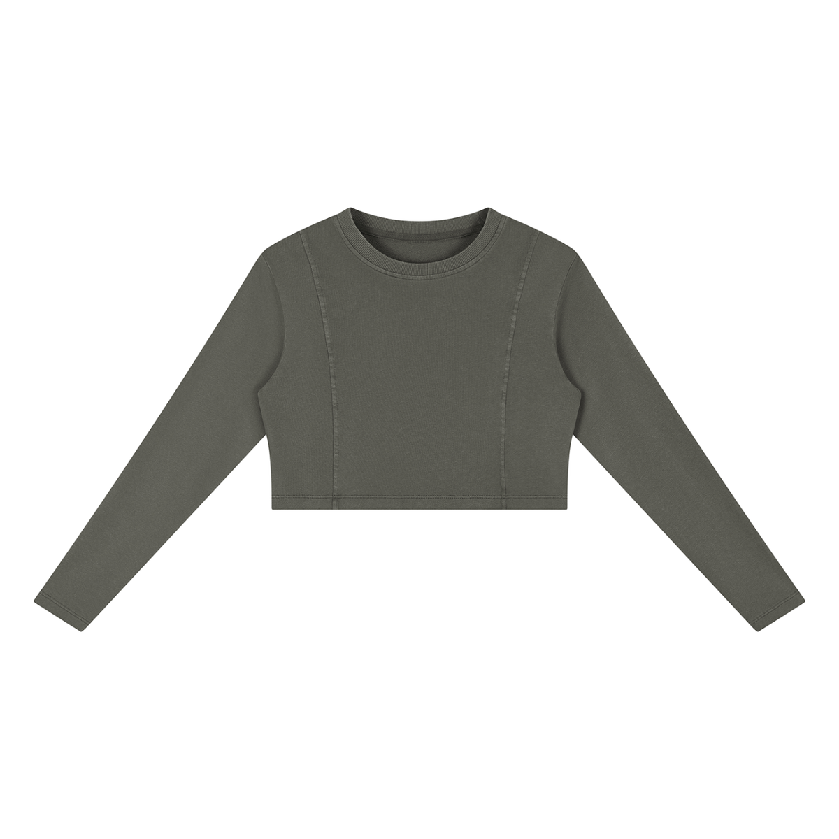 Contour Line | Women’s Mineral-Wash Cropped Sweatshirt