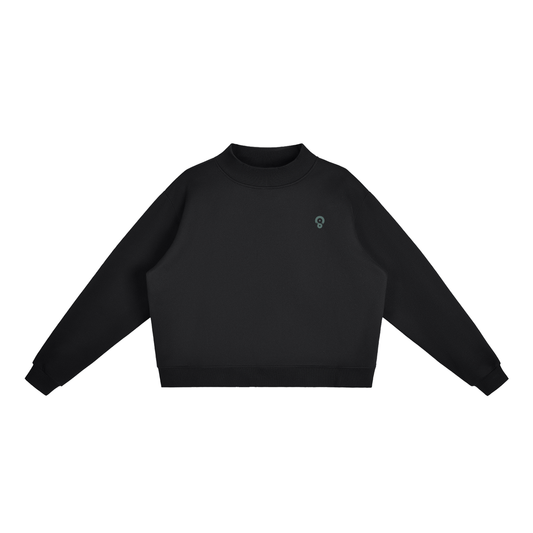 Women’s Essential Fleece Mock-Neck Sweatshirt