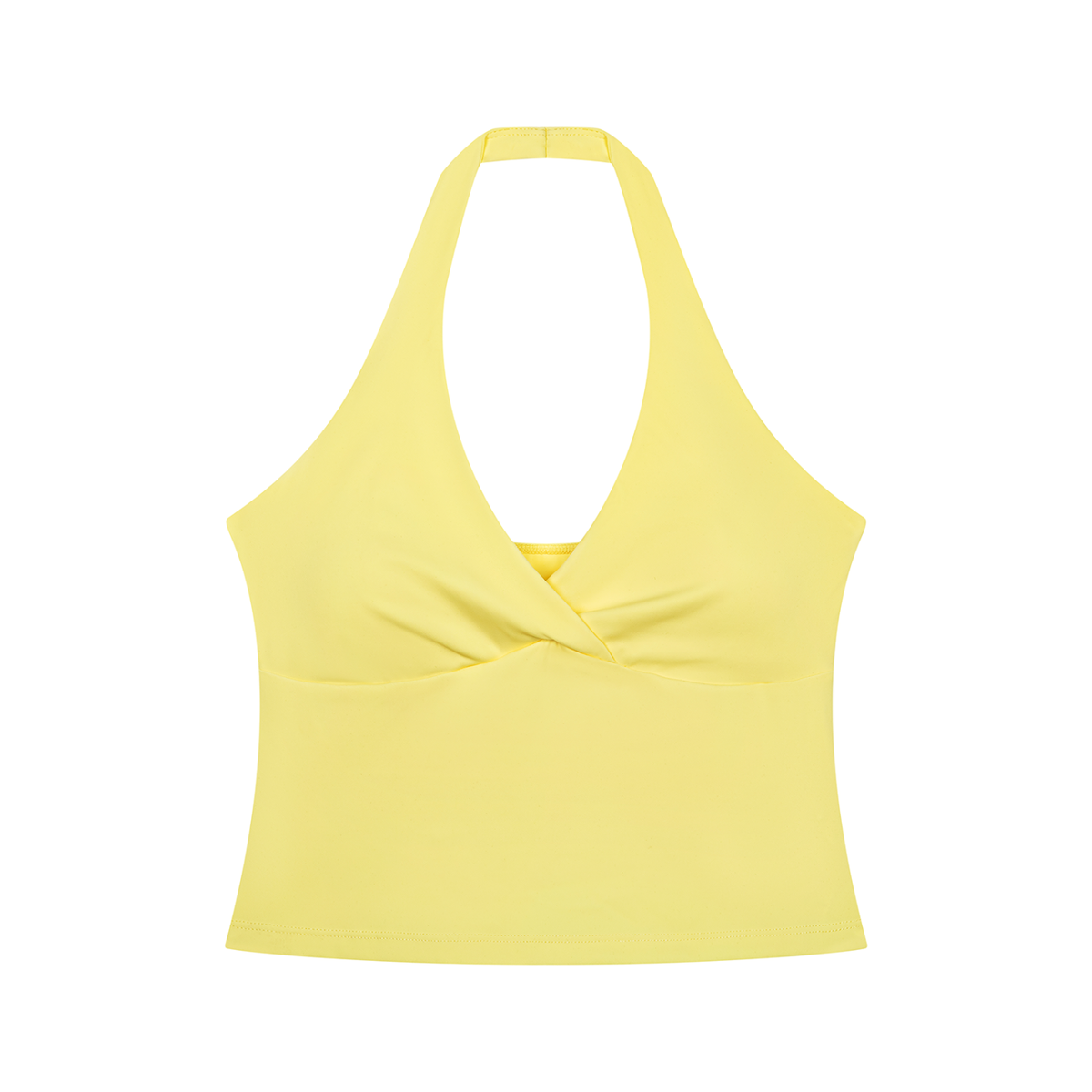 Women’s Ruched Halter Crop Tank Top