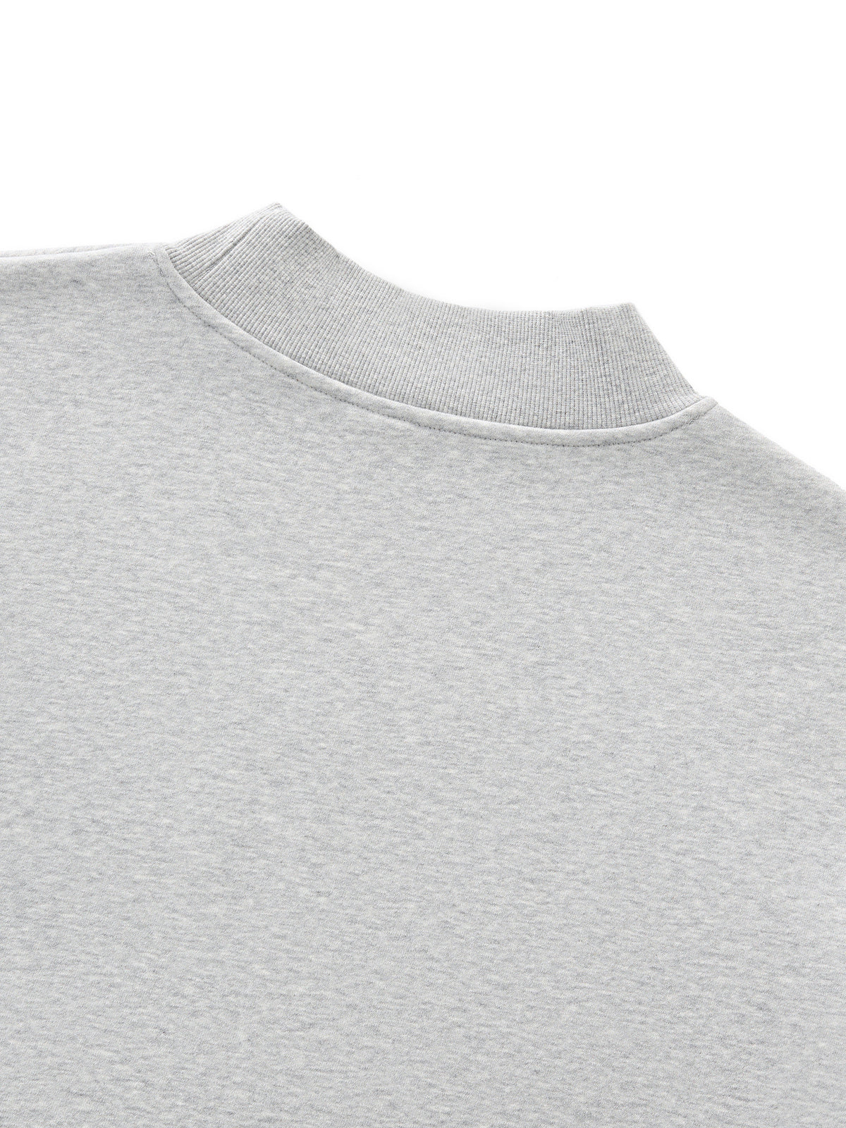 Women’s Essential Fleece Mock-Neck Sweatshirt — garment construction detail