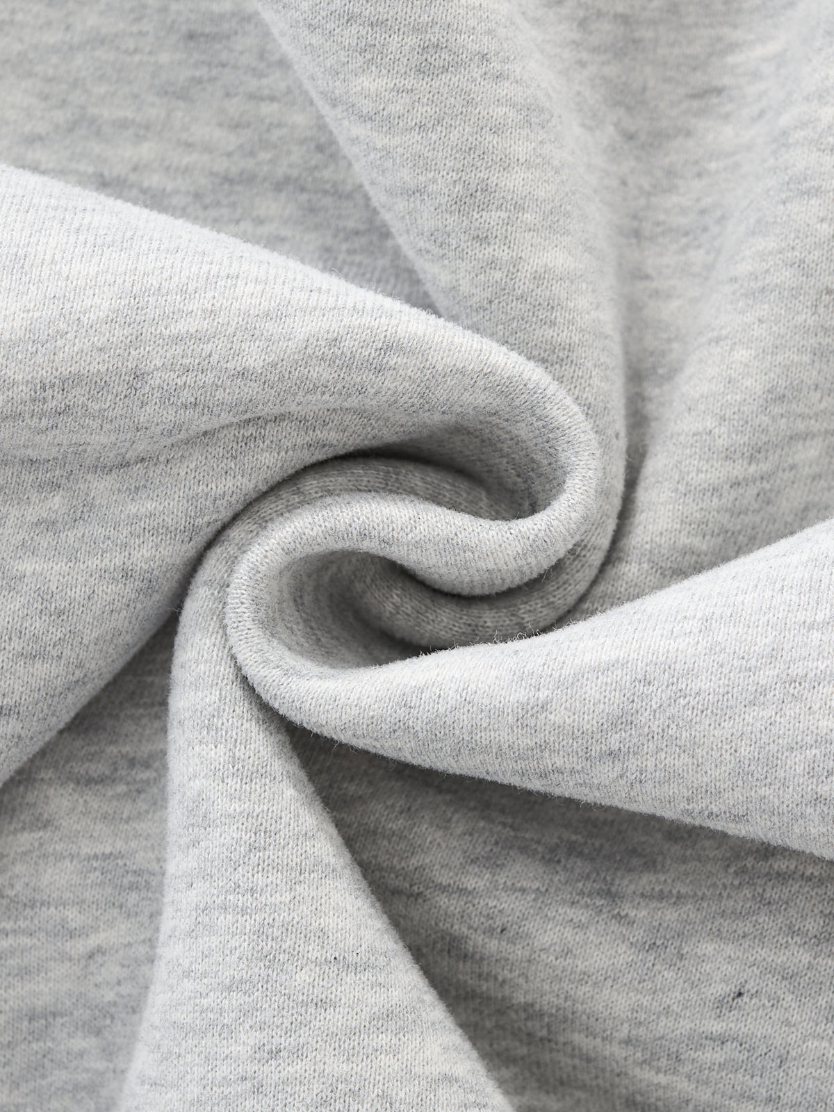 Women’s Essential Fleece Mock-Neck Sweatshirt — fabric drape detail