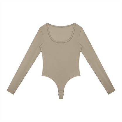 Women's Tight Long Sleeve Yoga Bodysuit