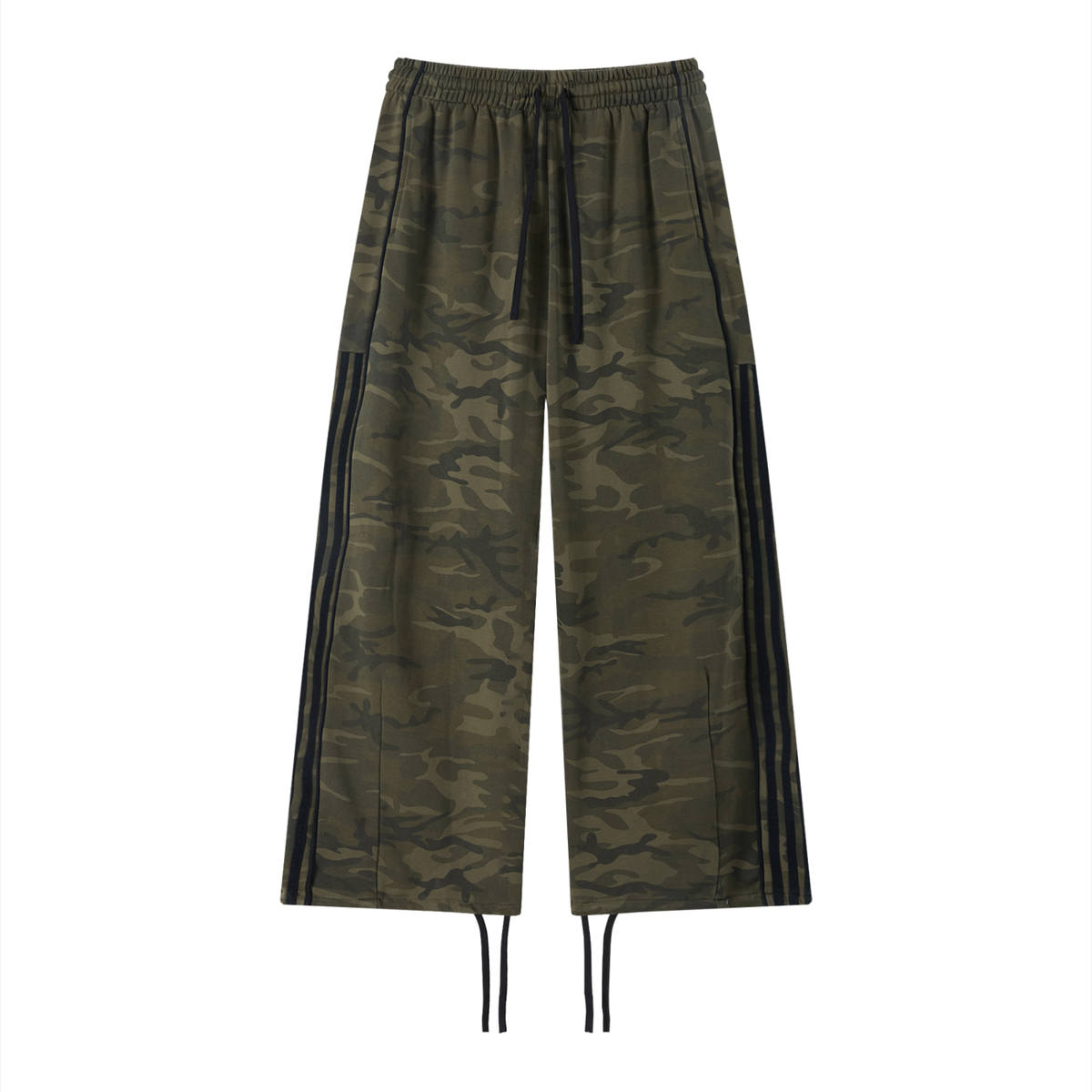 Camo Line — Camo-Piped Wide-Leg Sweatpants