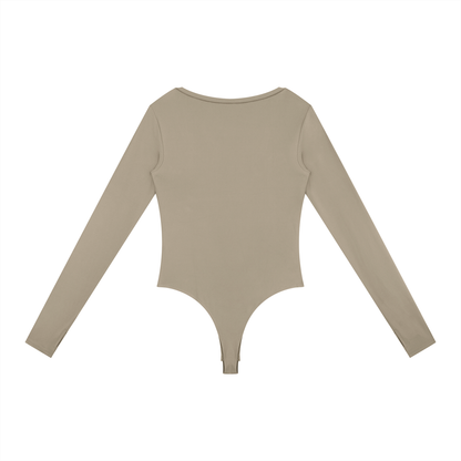 Women's Tight Long Sleeve Yoga Bodysuit