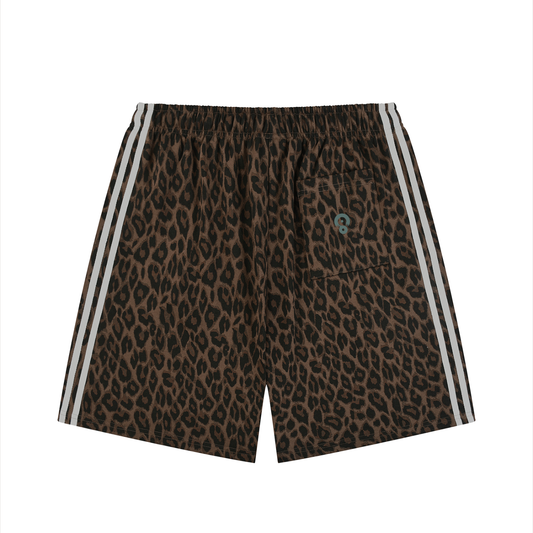 Camo Line — Heavyweight Leopard Drawstring Shorts