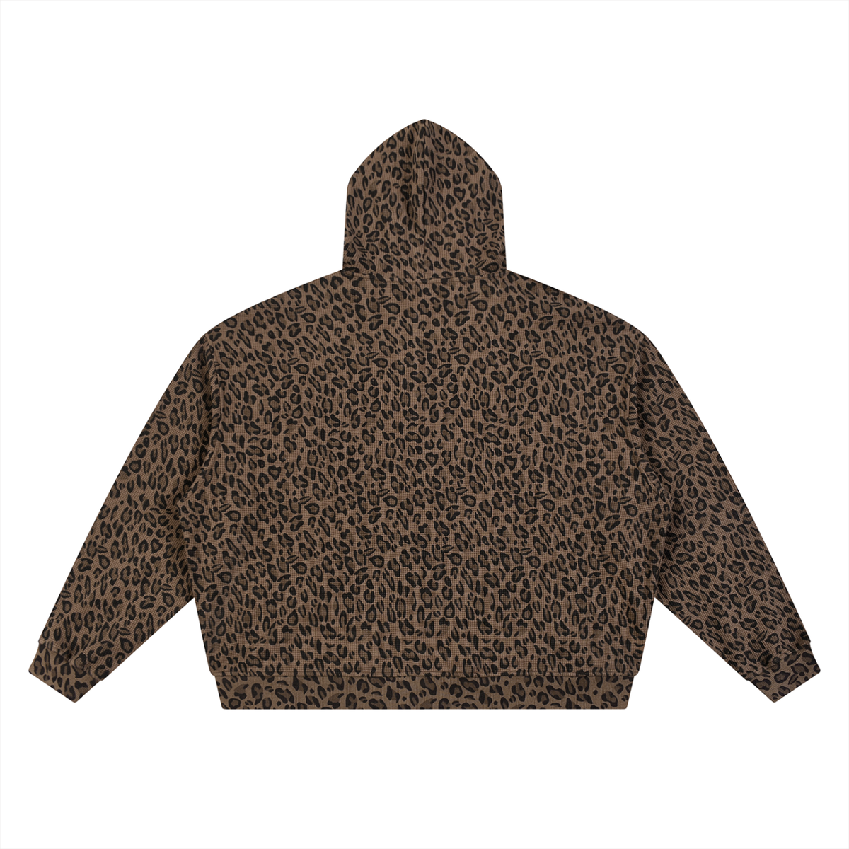 Camo Line — Leopard Waffle Full-Zip Hoodie