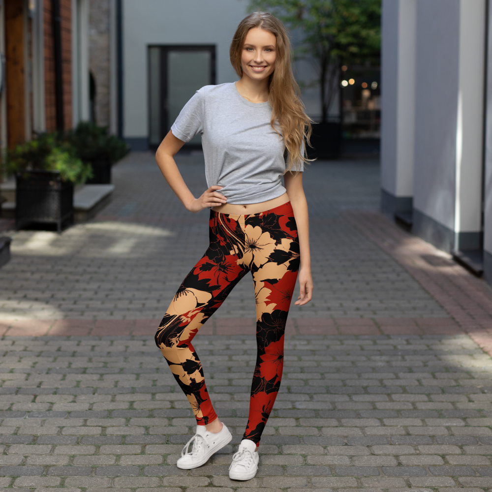 Fleur Scarfhold mid-rise comfort leggings, lifestyle front view.