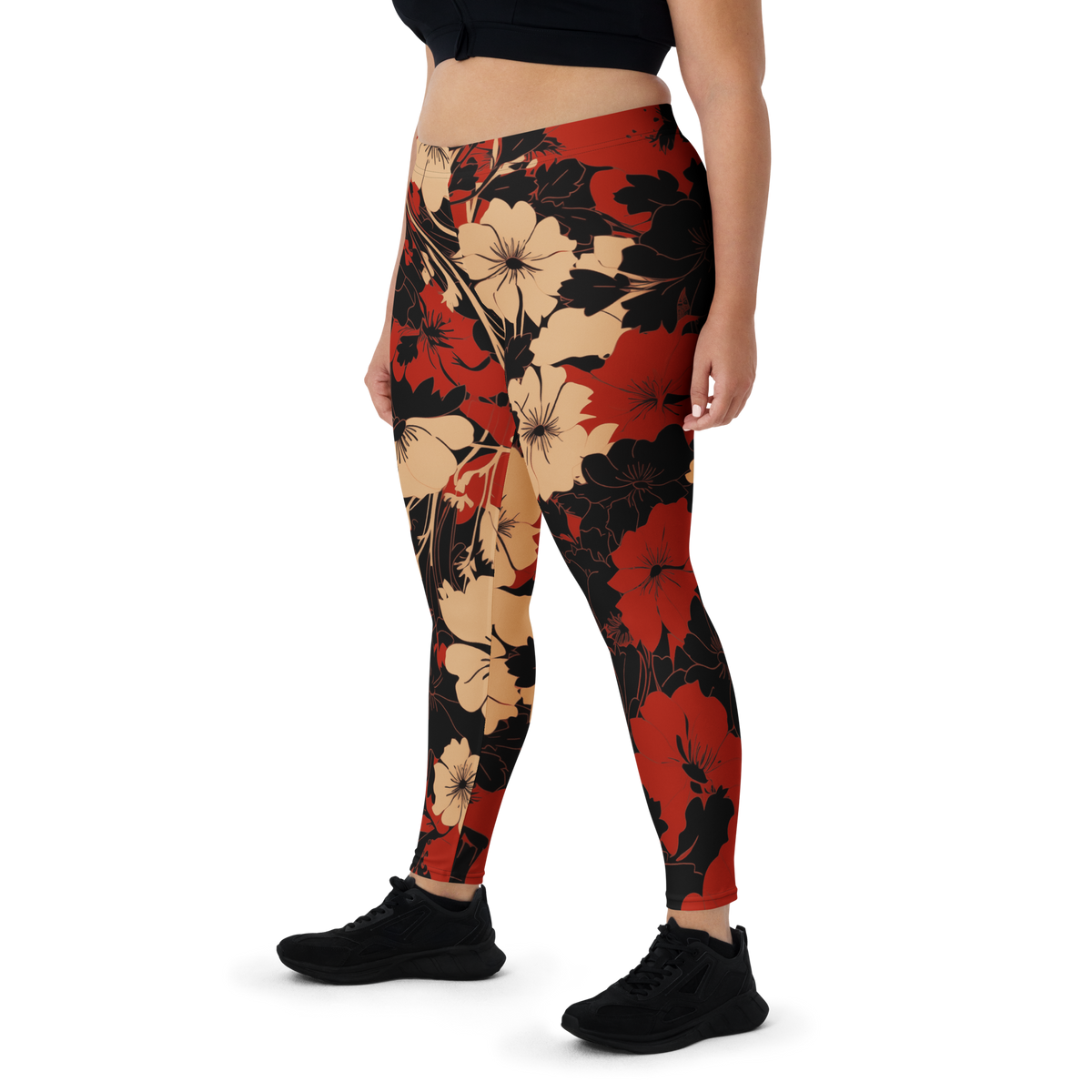Fleur Scarfhold mid-rise comfort leggings, oversize-fit front view.