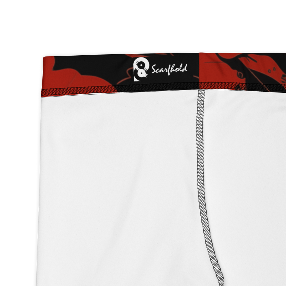 Fleur Scarfhold mid-rise comfort leggings, fabric and construction details.