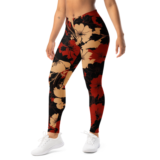 Fleur · Scarfhold Palette mid-rise everyday leggings, left-front view.