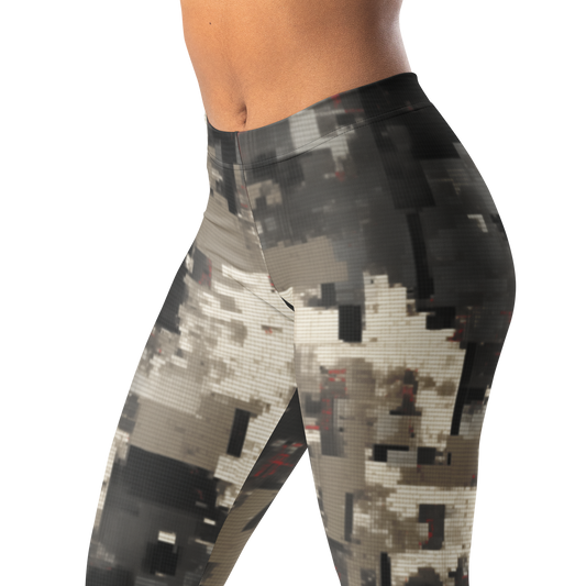 Glitchette · Scarfhold Palette mid-rise everyday leggings, waistband and pattern detail.