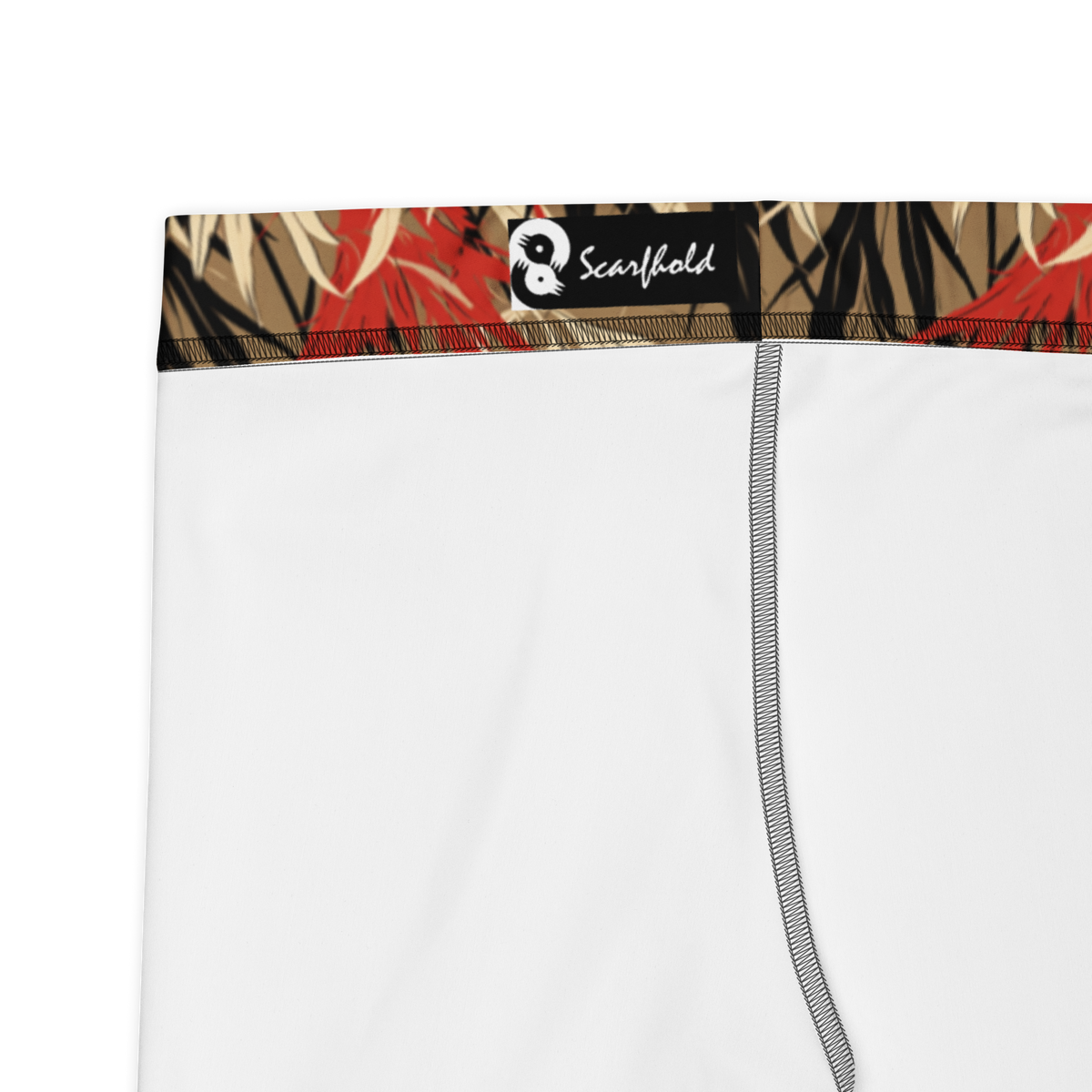Grassland Scarfhold mid-rise comfort leggings, fabric and construction details.