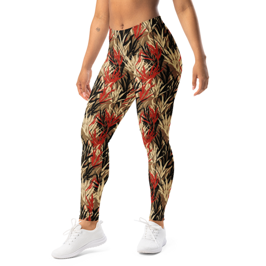 Grassland · Scarfhold Palette mid-rise everyday leggings, left-front view.