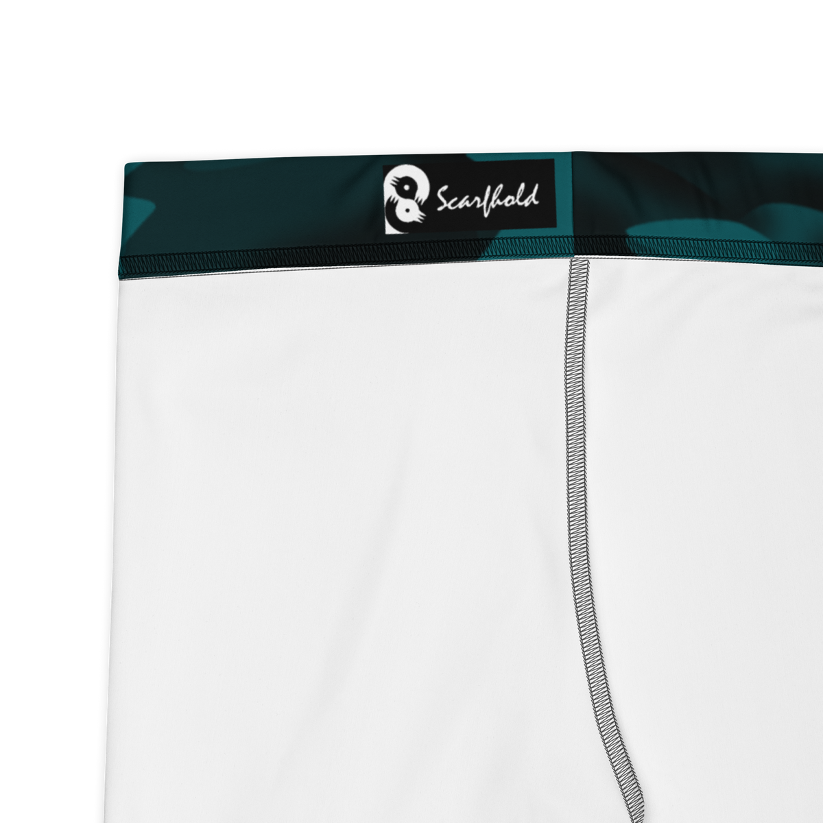 Gulf Relief Harbour Blue camouflage mid-rise comfort leggings, fabric and construction details.