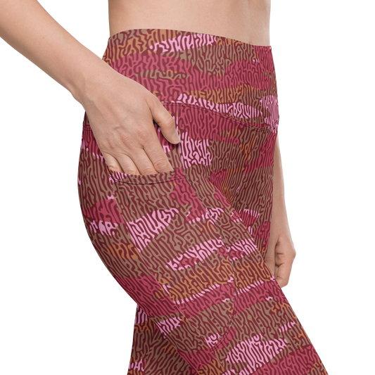 Gulf — Turing · Deliciousness high-waisted pocket leggings, pocket detail.