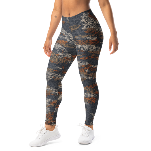 Gulf — Turing · Fall · 2 mid-rise everyday leggings, left-front view.