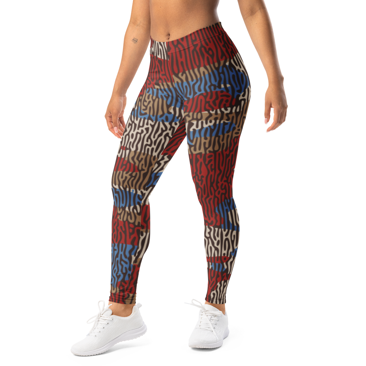 Gulf — Turing · Fall · 5 mid-rise everyday leggings, left-front view.