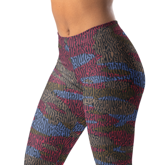 Gulf — Turing · Flavour-Full mid-rise everyday leggings, waistband and pattern detail.