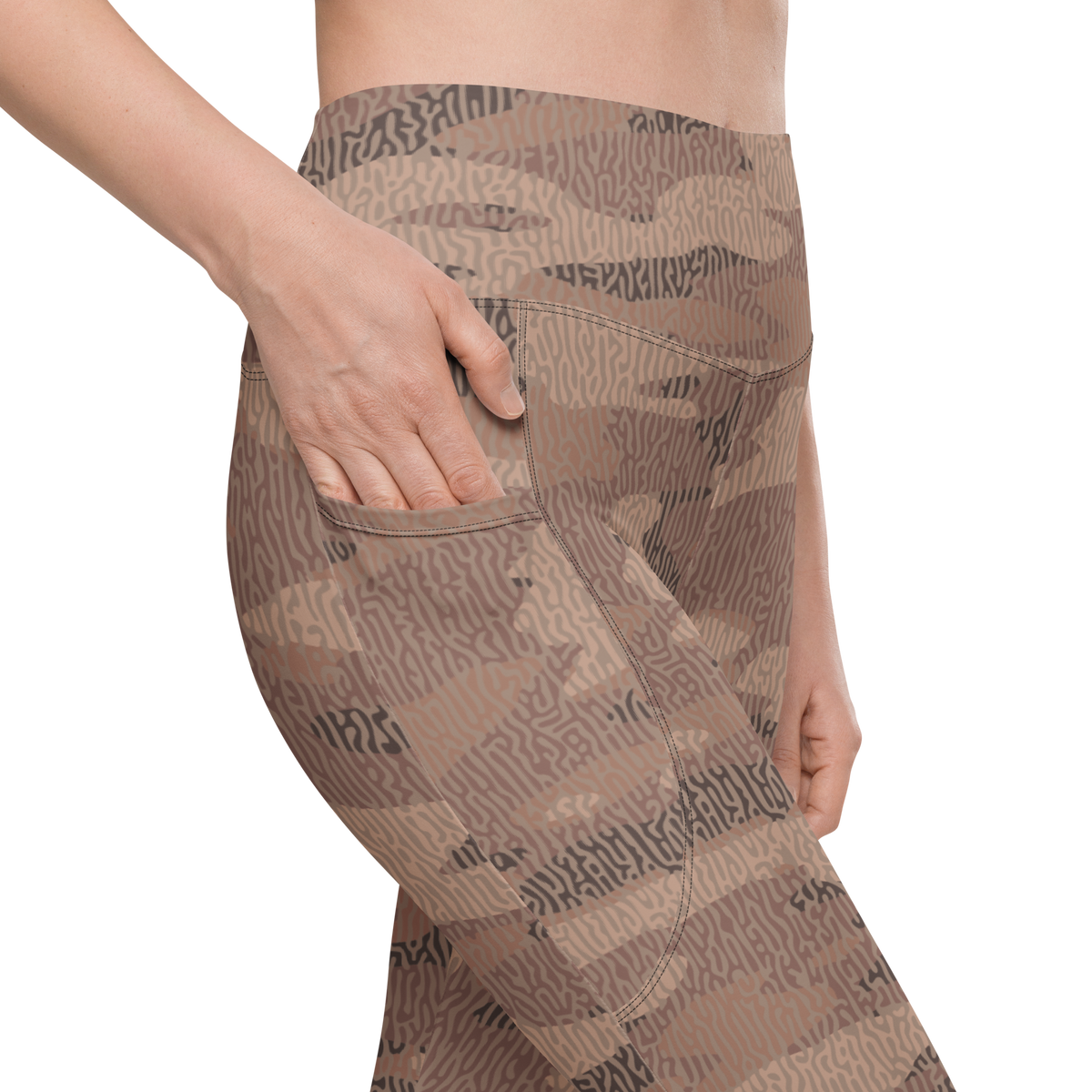 Gulf — Turing · Relaxed Elegance high-waisted pocket leggings, pocket detail.
