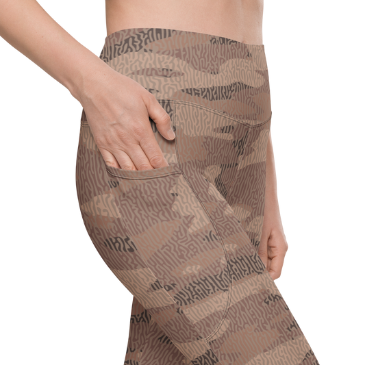 Gulf — Turing · Relaxed Elegance high-waisted pocket leggings, pocket detail.