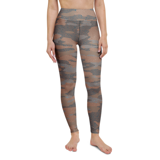 Gulf — Turing · Relaxed Elegance high-waisted yoga leggings, straight front view, barefoot.