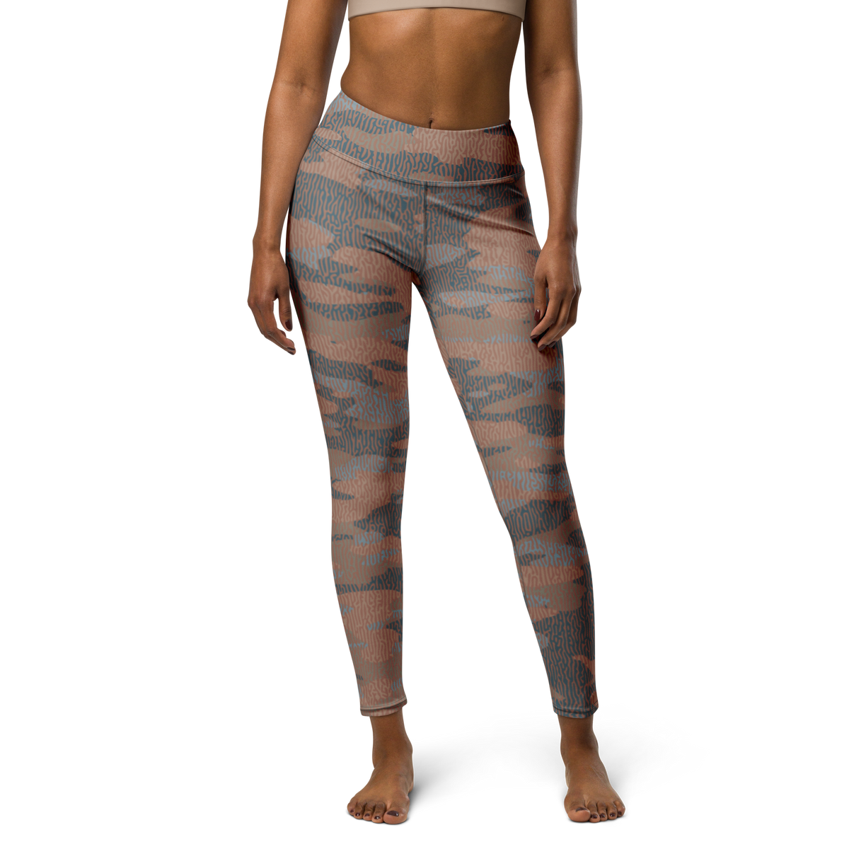 Gulf — Turing · Relaxed Elegance high-waisted yoga leggings, front view.