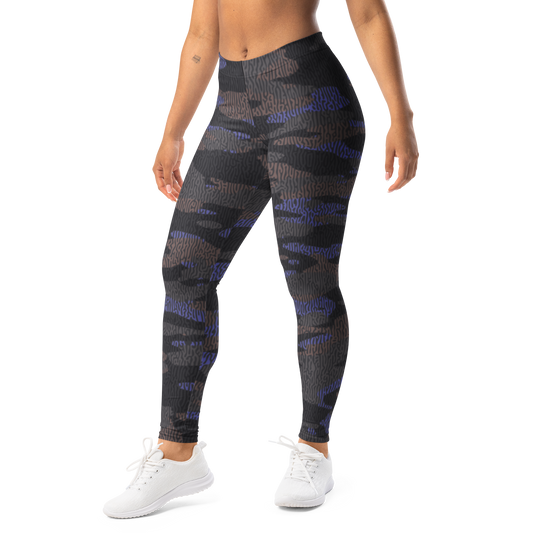 Gulf — Turing · Very Peri · 1 mid-rise everyday leggings, left-front view.