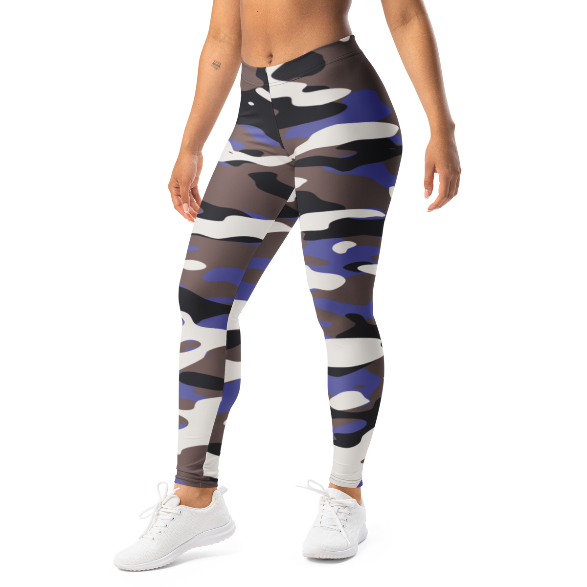 Gulf · Very Peri · 1 mid-rise everyday leggings, left-front view.