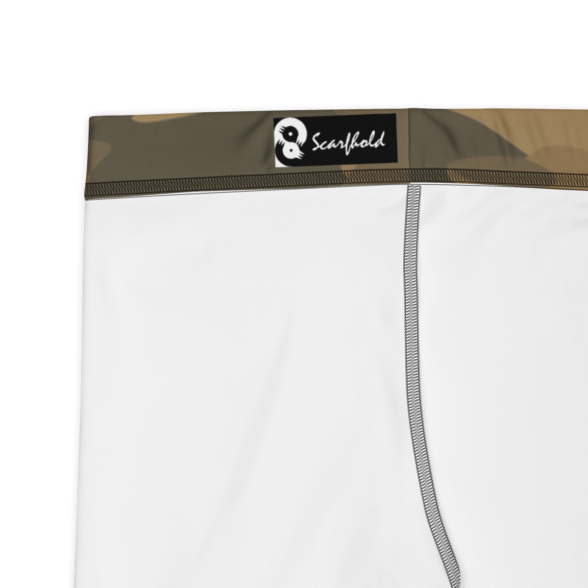 Gulf Woodland camouflage mid-rise comfort leggings, fabric and construction details.