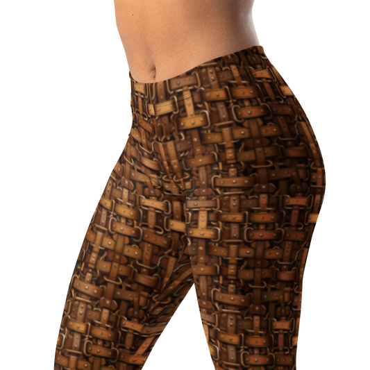 Harness — Lattice mid-rise everyday leggings, waistband and pattern detail.