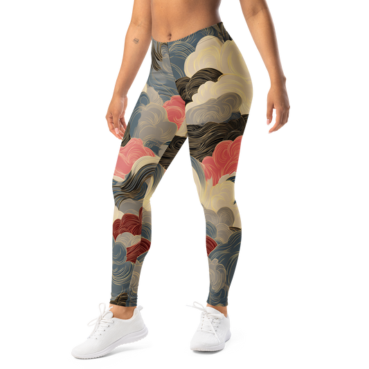 Hishō — Plume · Soft Current mid-rise everyday leggings, left-front view.