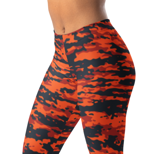 Inka · Dragonfire mid-rise everyday leggings, waistband and pattern detail.