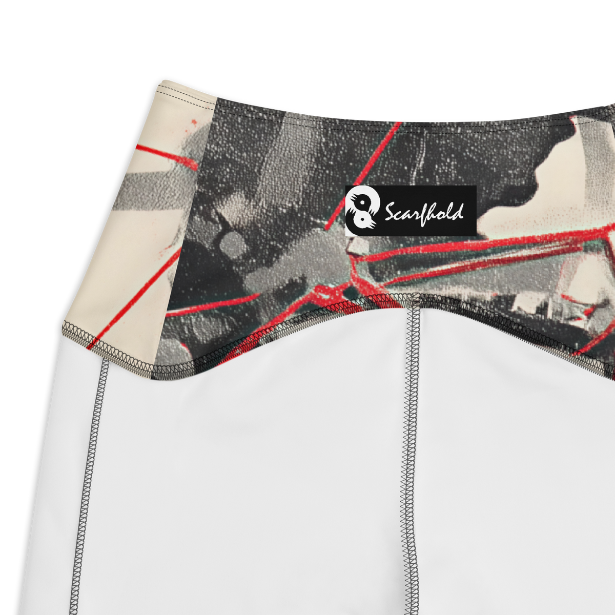 Interlink Scarfhold Palette high-waisted pocket leggings, inside-label and construction detail.