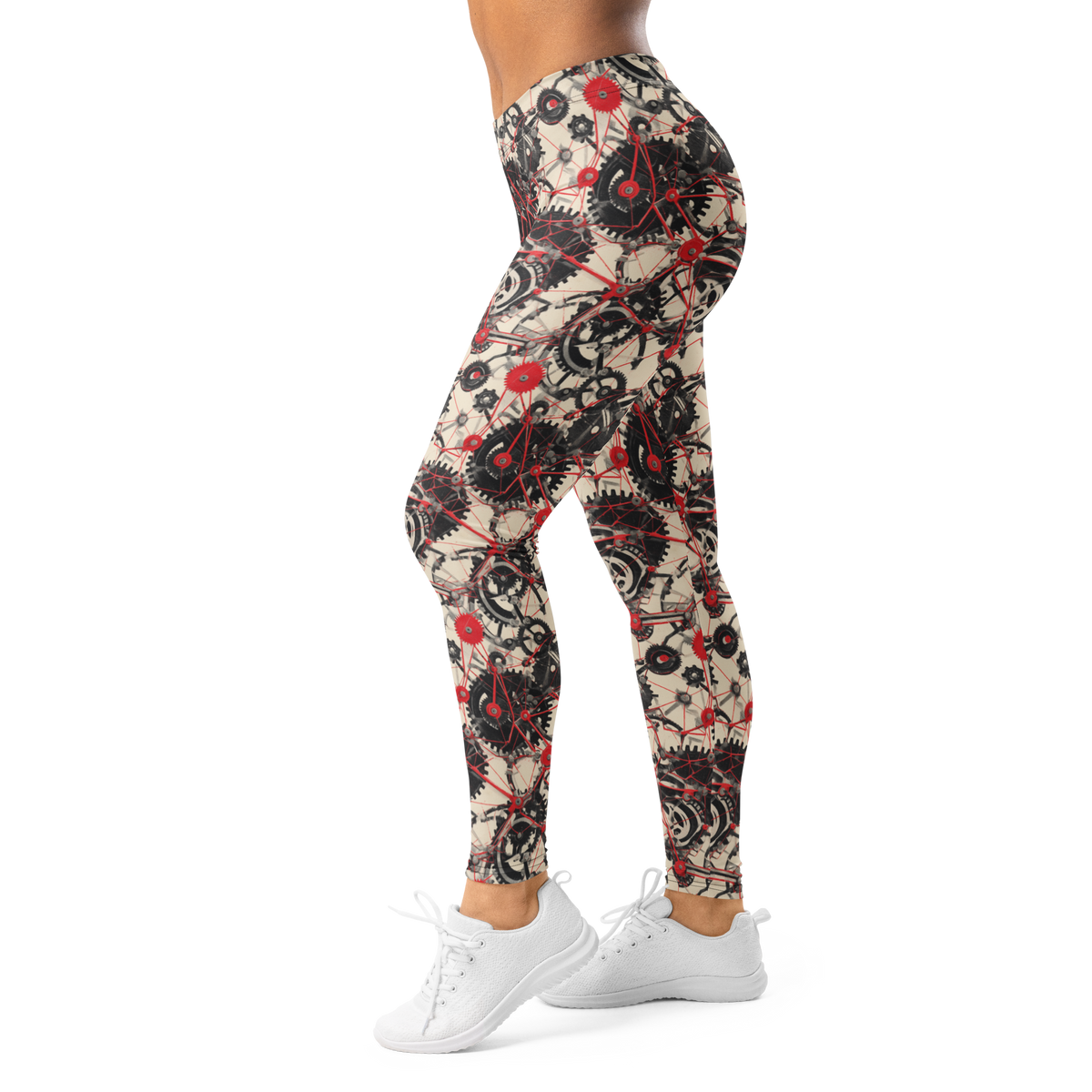 Interlink Scarfhold mid-rise comfort leggings, left-side view.