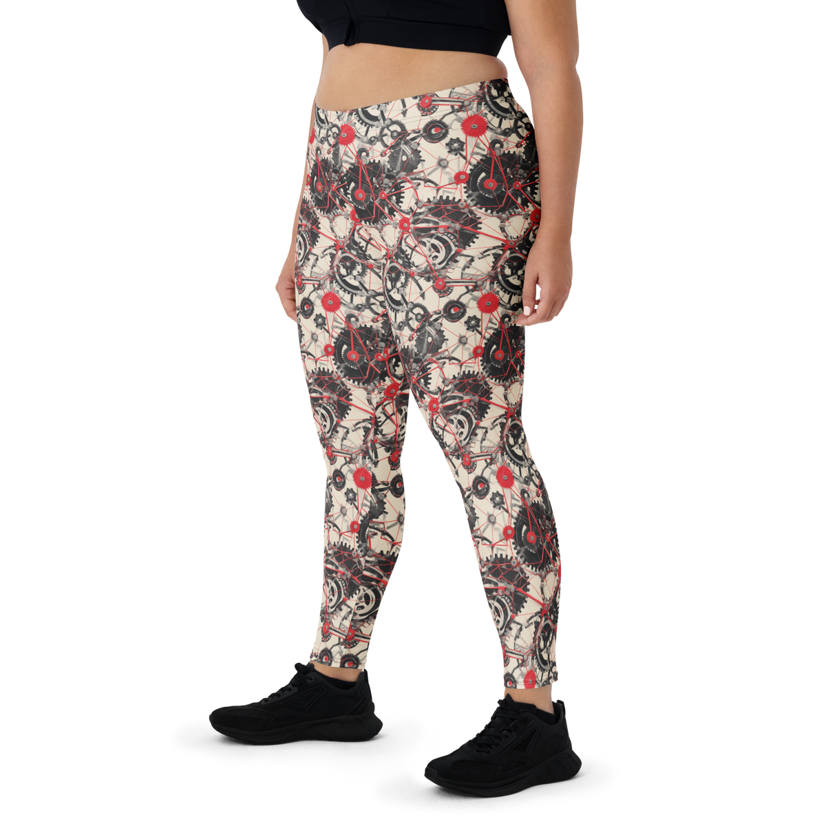 Interlink Scarfhold mid-rise comfort leggings, oversize-fit front view.