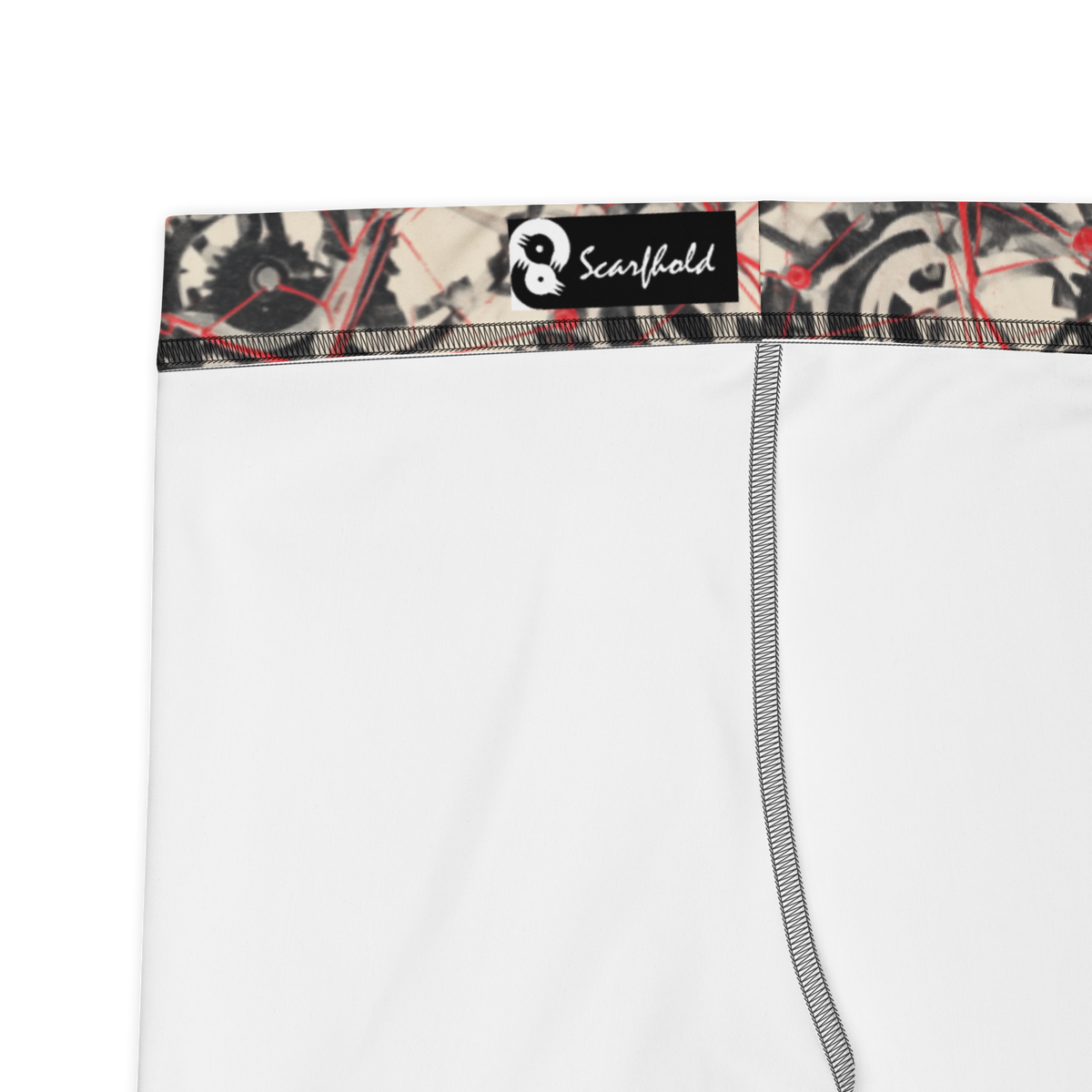 Interlink Scarfhold mid-rise comfort leggings, fabric and construction details.