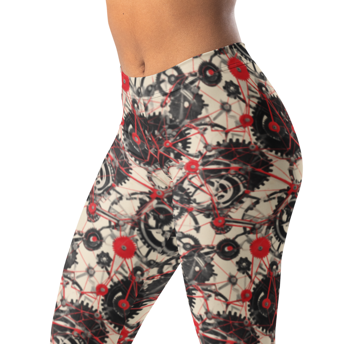 Interlink · Scarfhold Palette mid-rise everyday leggings, waistband and pattern detail.